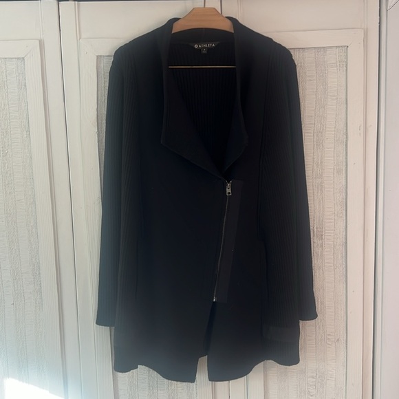Athleta Black Sweater Jacket - Picture 2 of 8